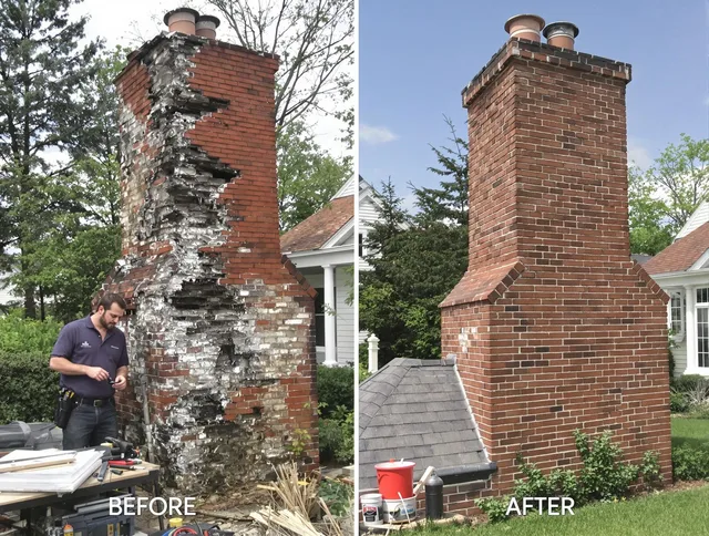 Gainesville Chimney Sweep performing a full chimney restoration in Gainesville, FL