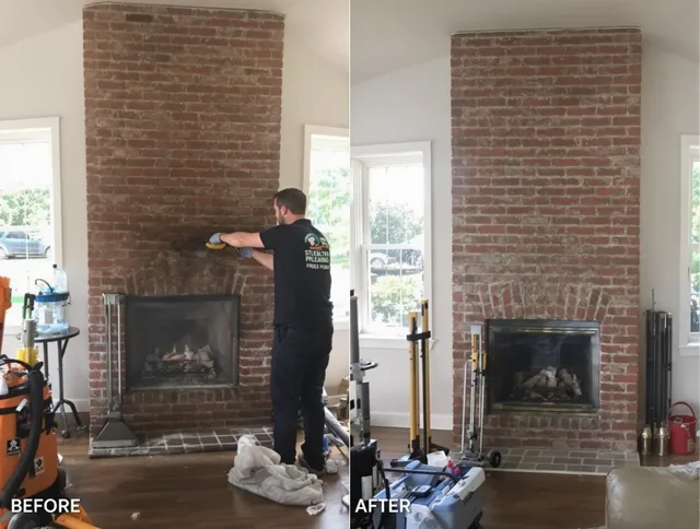 Finished chimney sweeping service by Gainesville Chimney Sweep in Gainesville, FL