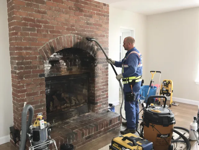 Gainesville Chimney Sweep expert performing detailed chimney sweep in Gainesville, FL
