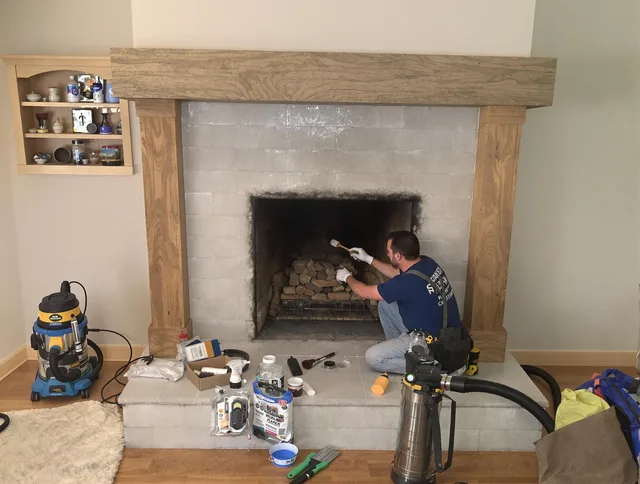 Detailed creosote removal process by Gainesville Chimney Sweep in Gainesville, FL