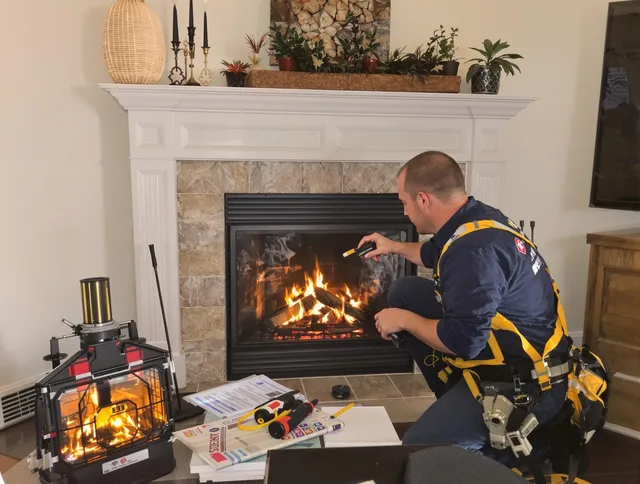 Safety-focused fireplace inspection by Gainesville Chimney Sweep in Gainesville, FL