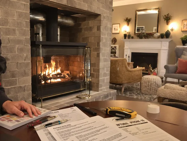 Gainesville Chimney Sweep verifying fireplace safety measures in Gainesville, FL